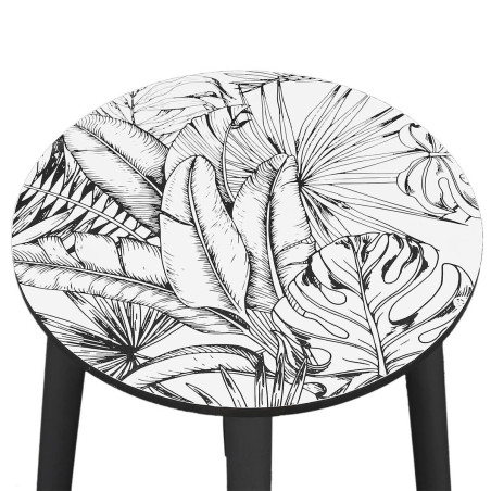 Lot de 2 Tables Gigognes Plateaux Motif Jungle - LEINA