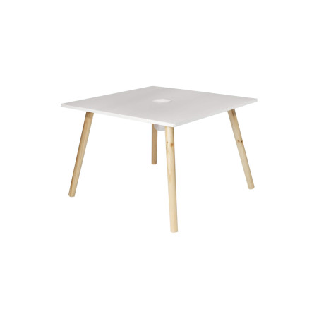 Table Carrée Enfant avec Pot à Crayons - DRAWIO