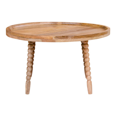 Table Basse Ronde Ø60cm en Manguier Massif - SIMIO