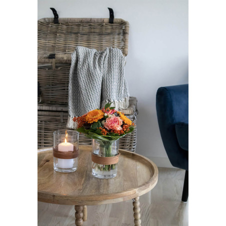 Table Basse Ronde Ø60cm en Manguier Massif - SIMIO