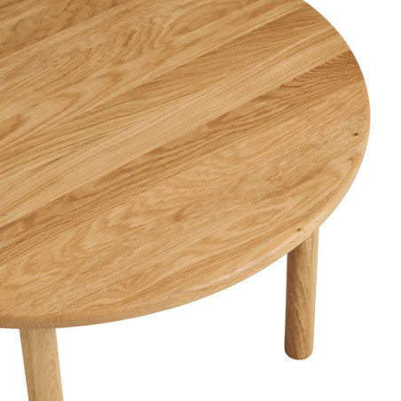 Table basse ronde Ø70 cm chêne naturel - JOSETTOR