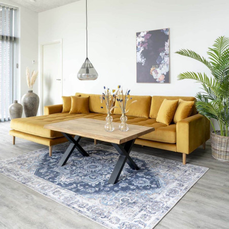 Table Basse Chêne Naturel et Pieds Acier - CIOIO