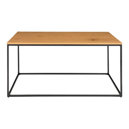 Table Basse Acier et Plateau Bois Aspect Naturel - VOLIO