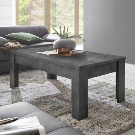 Table Basse Rectangulaire Aspect Minéral - OXYRA