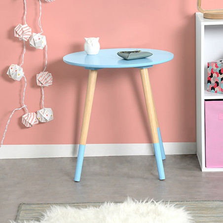 Table Basse Ronde Bleue - BAVEN