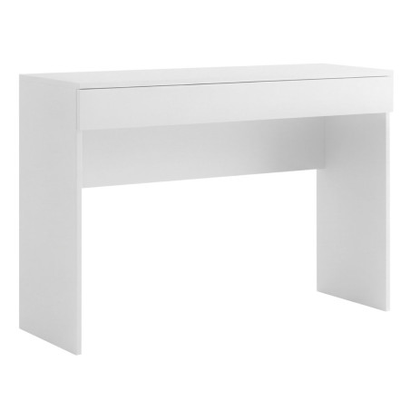 Bureau 110 cm avec tiroir blanc laqué brillant - SYNERGIZE