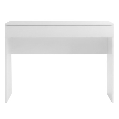 Bureau 110 cm avec tiroir blanc laqué brillant - SYNERGIZE