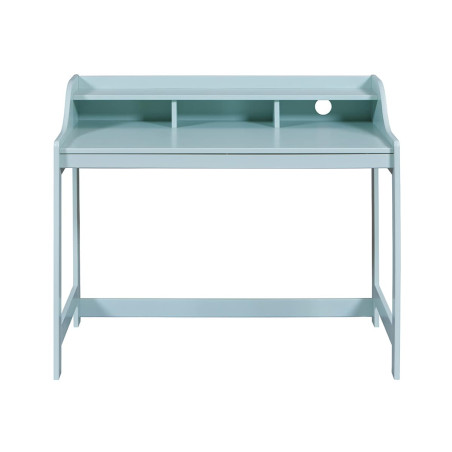 Bureau en pin vert d’eau avec compartiments - GLASEN