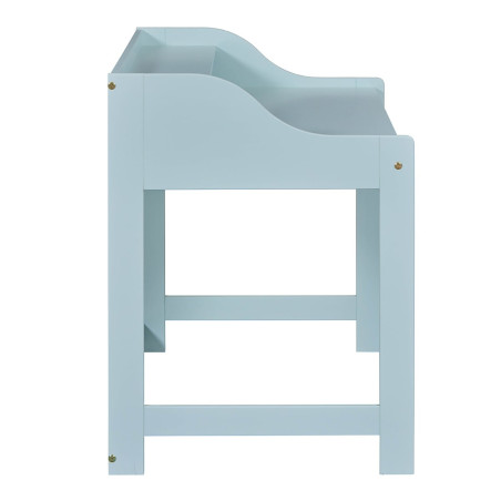 Bureau en pin vert d’eau avec compartiments - GLASEN