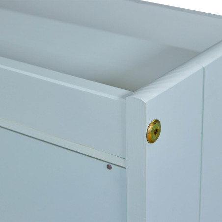 Bureau en pin vert d’eau avec compartiments - GLASEN