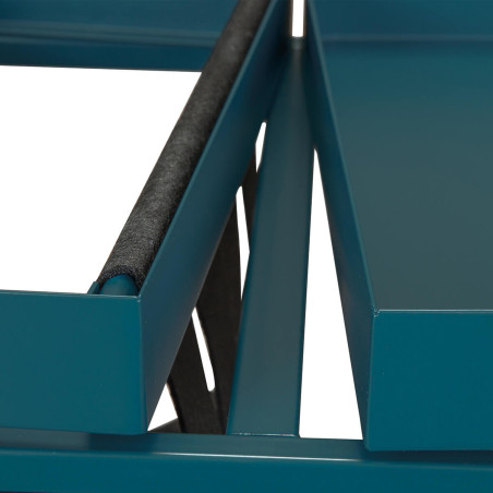 Table d’appoint turquoise avec porte-brochure - STACIA