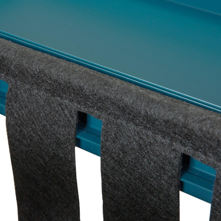 Table d’appoint turquoise avec porte-brochure - STACIA