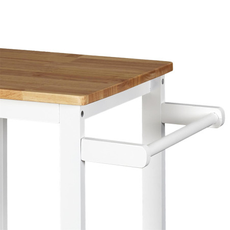 Desserte à Roulettes Blanche 3 Niveaux - KWATO