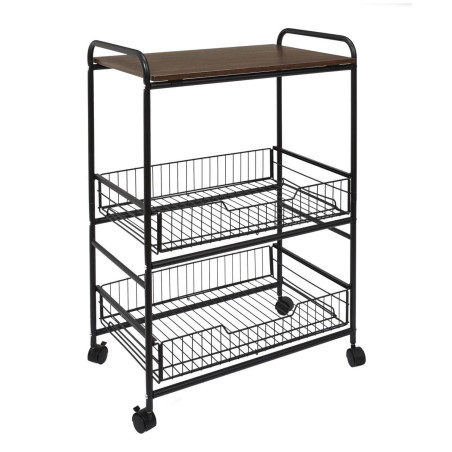 Desserte à Roulettes Industrielle, Étagère et Tiroirs - INSOLENT