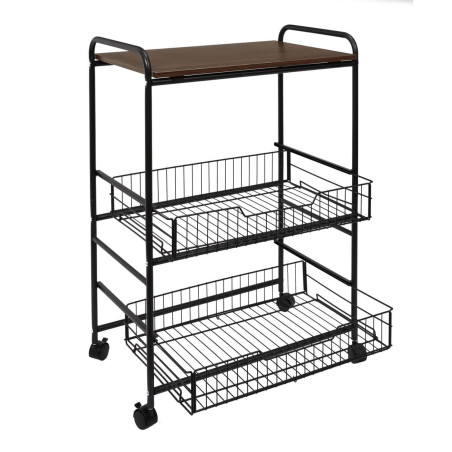 Desserte à Roulettes Industrielle, Étagère et Tiroirs - INSOLENT