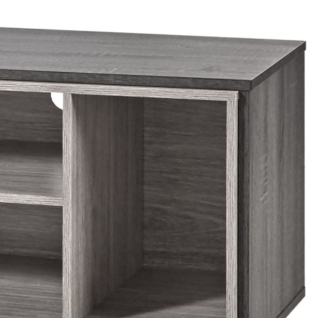 Meuble TV 1 porte 3 niches 150 cm - ARVEN