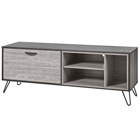 Meuble TV 1 porte 3 niches 180 cm - ARVEN