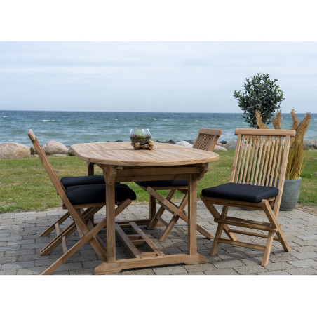 Table allongeable 180-240 cm en teck - HORIO