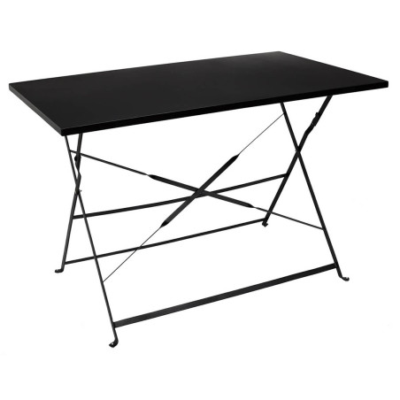 Table de repas rectangulaire pliante noire - MALIO