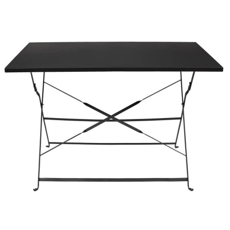 Table de repas rectangulaire pliante noire - MALIO