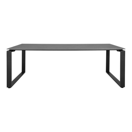 Table jardin rectangulaire 220 cm aspect bois et aluminium - KAIRO