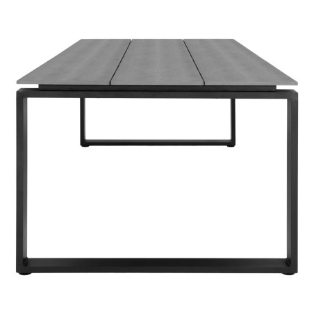 Table jardin rectangulaire 220 cm aspect bois et aluminium - KAIRO