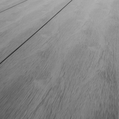 Table jardin rectangulaire 220 cm aspect bois et aluminium - KAIRO