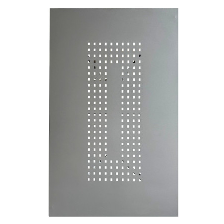 Table de jardin en acier gris traité anti-corrosion - BERAKOR