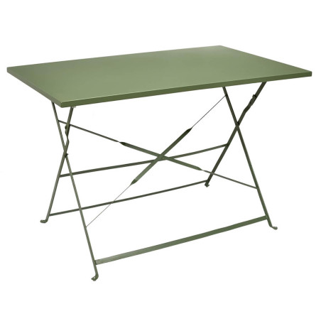 Table de jardin pliante kaki 110x70cm - MANAS