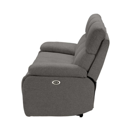 Canapé relax électrique 3 places gris foncé - MIGUELOR