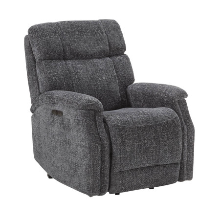Fauteuil relax releveur électrique tissu gris foncé - LINIRA