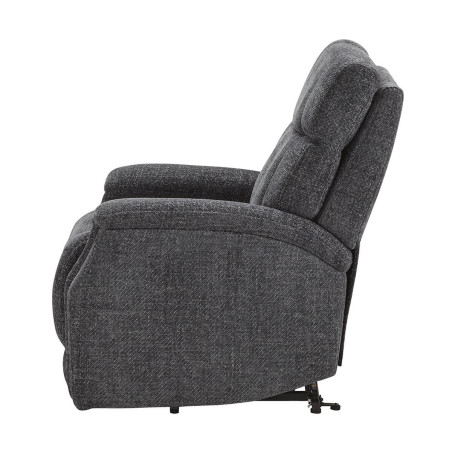 Fauteuil relax releveur électrique tissu gris foncé - LINIRA