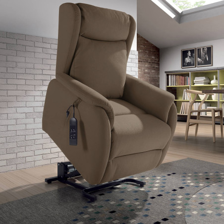 Fauteuil releveur beige - ZAREL