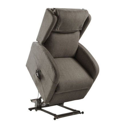 Fauteuil relax releveur électrique gris à roulettes - SEVIA