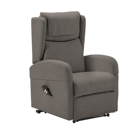 Fauteuil relax releveur électrique gris à roulettes - SEVIA