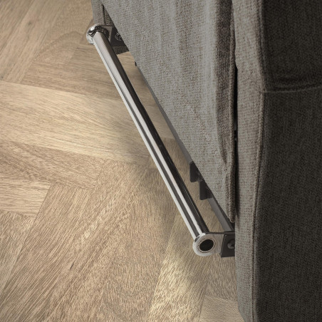 Fauteuil relax releveur électrique gris à roulettes - SEVIA