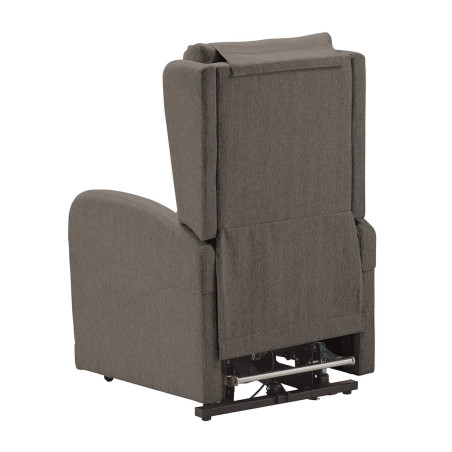 Fauteuil relax releveur électrique gris à roulettes - SEVIA