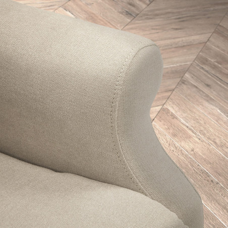 Fauteuil relax releveur électrique tissu ivoire - FAINA