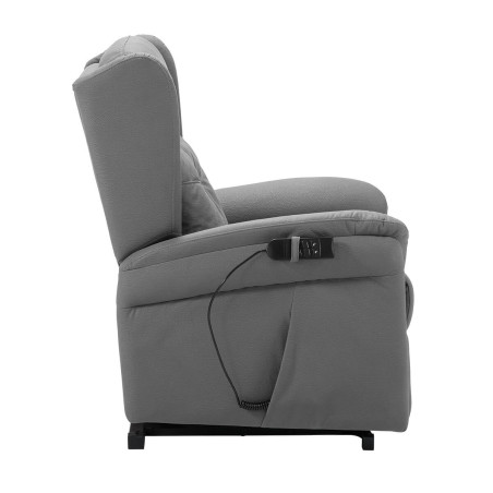 Fauteuil relax releveur électrique gris foncé tissu waterproof - DONIA