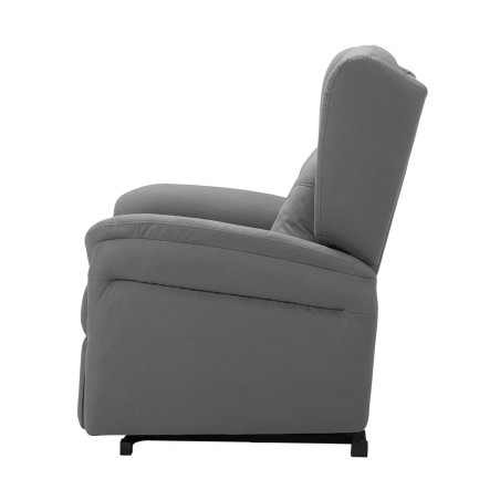 Fauteuil relax releveur électrique gris foncé tissu waterproof - DONIA