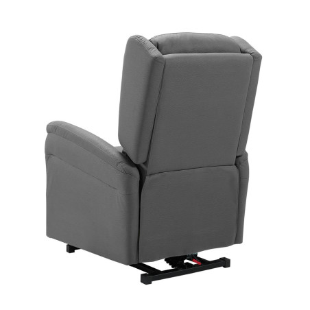Fauteuil relax releveur électrique gris foncé tissu waterproof - DONIA