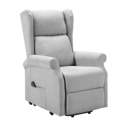 Fauteuil relax releveur électrique tissu gris clair - FAINA