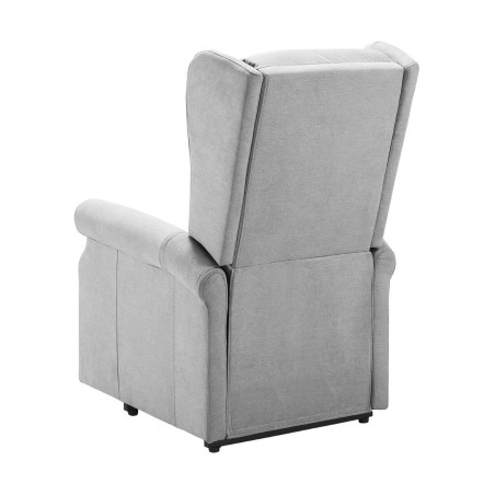Fauteuil relax releveur électrique tissu gris clair - FAINA