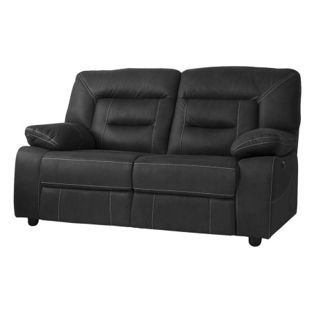 Canapé relax électrique 2 places gris foncé - ALNASS