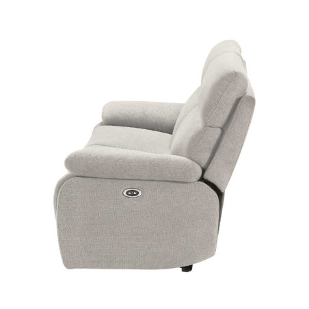 Canapé relax électrique 2,5 places gris clair - MIGUELOR