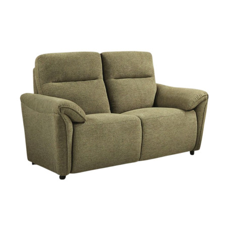 Canapé 2 Places Fixe Tissu Vert Chiné - MAZIRA
