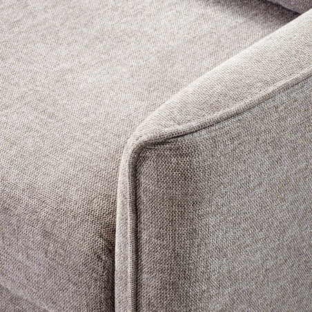 Canapé 3 Places Convertible Tissu Gris Perle - ALTIRA