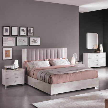 Miroir pour commode aspect béton ciré 82x90 cm - TERIO