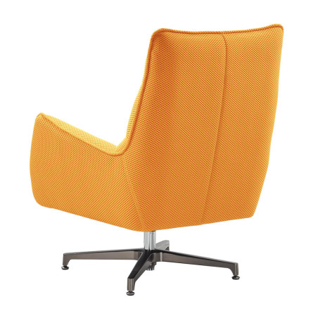 Fauteuil pivotant tissu maille 3D jaune - LAREDA