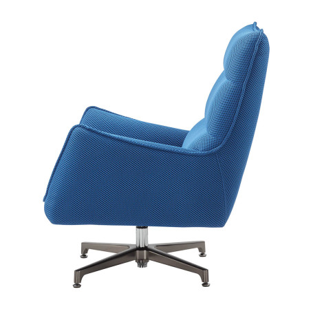 Fauteuil pivotant tissu maille 3D bleu - LAREDA